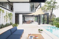 Contemporary house and patio