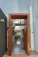 Entrance to contemporary house