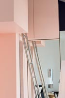 Ladder to mezzanine level