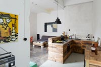 Modern kitchen in loft conversion