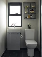 Compact sink and toilet