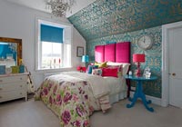 Colourful bedroom