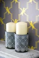 Patterned candle holders