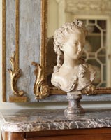 Bust on mantlepiece