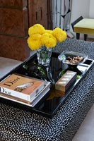 Accessories on coffee table