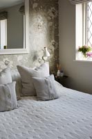 Cushions on bed