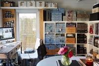 Home office in outbuilding