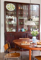 Dining area with eclectic furniture