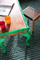 Colourful coffee table