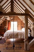 Bedroom in converted mill