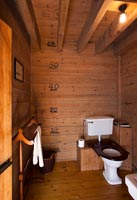 Wooden bathroom