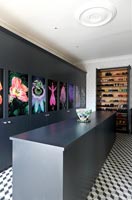 Floral photography on wardrobe doors