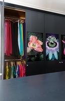 Floral photography on wardrobe doors