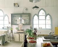 Kitchen area  in converted church