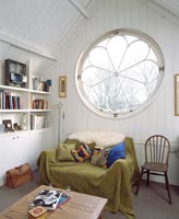 Round window in living room