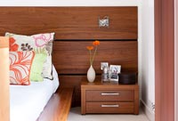 Wooden bedside cabinet