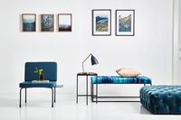 Blue furniture