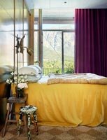 Yellow bedspread