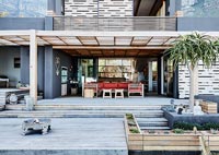 Contemporary house with deck