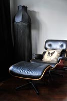Designer armchair and footstool