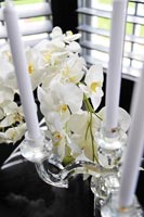 Candles and Orchid flowers