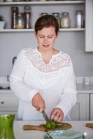 Woman preparing food