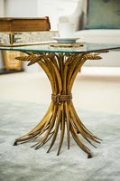 Gold coffee table