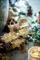 Wreath on dining table