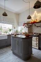 Kitchen with christmas decorations