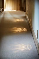 Beige carpet in corridor