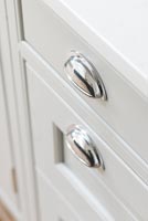 Handles on cabinets