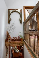 Stairwell with decorations