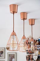 Copper pendant ceiling lights