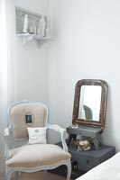 Traditional armchair and mirror