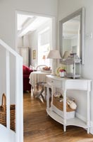 Country hallway with console table