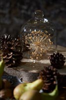 Detail of natural table decorations