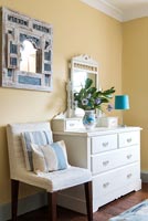 Classic wooden dressing table and chair