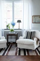 Classic armchairs in living room