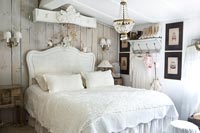 Classic painted white bed
