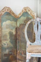 Classic vintage painted screen