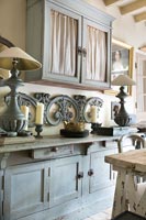 Classic wooden kitchen cupboards