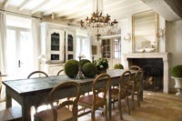 Classic dining room table and chairs