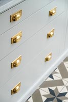 Detail of kitchen drawers