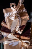 Detail of wrapped presents