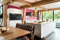 Modern open plan kitchen space