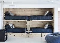 Wooden bunk beds
