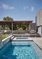 Swimming pool and outdoor seating area