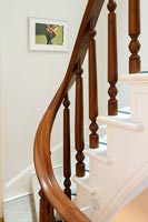 Wooden stair rails