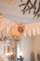 Detail of lace hanging decoration