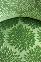 Detail of green chair fabric
